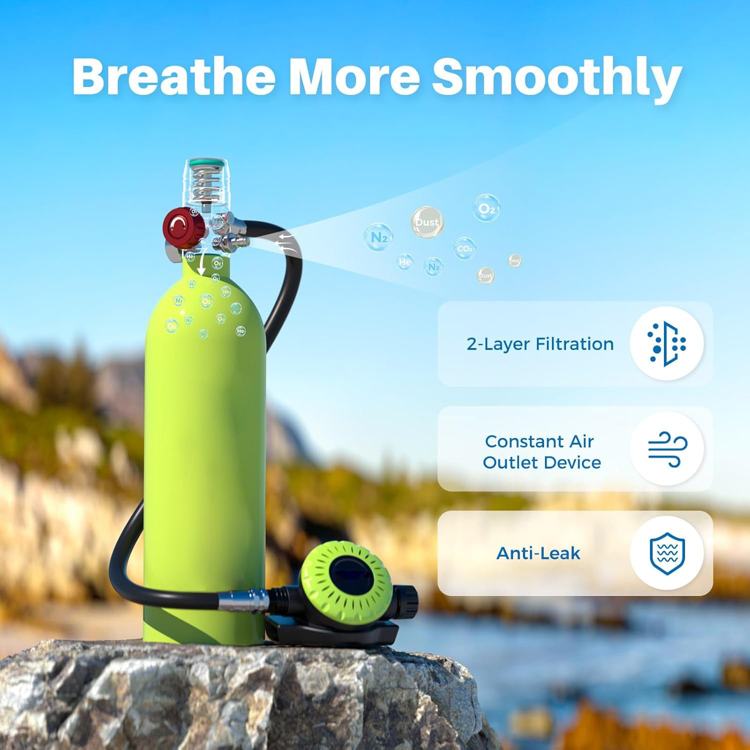 Hyper S400 1L Mini Scuba Tank - Hyper living