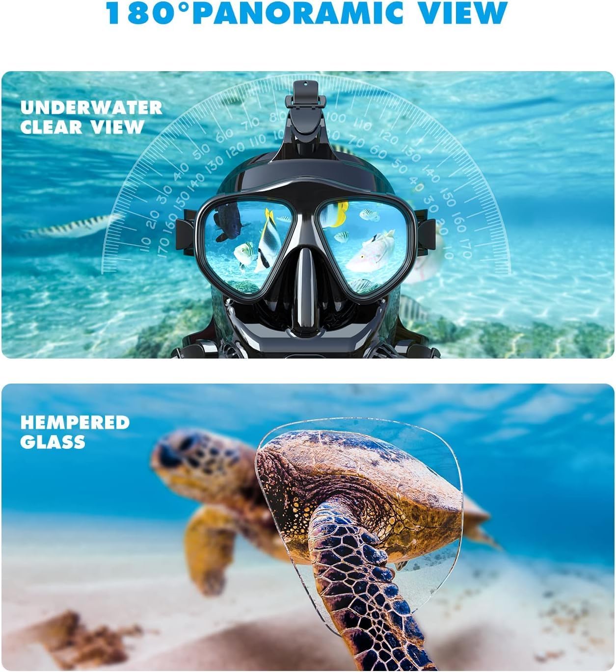 Hyper M8058 Full Face Diving Mask - Hyper living