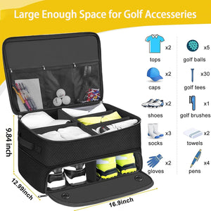 Golf Cart Organizer Bag – Large Waterproof Storage with Shoe Compartment - Hyper living