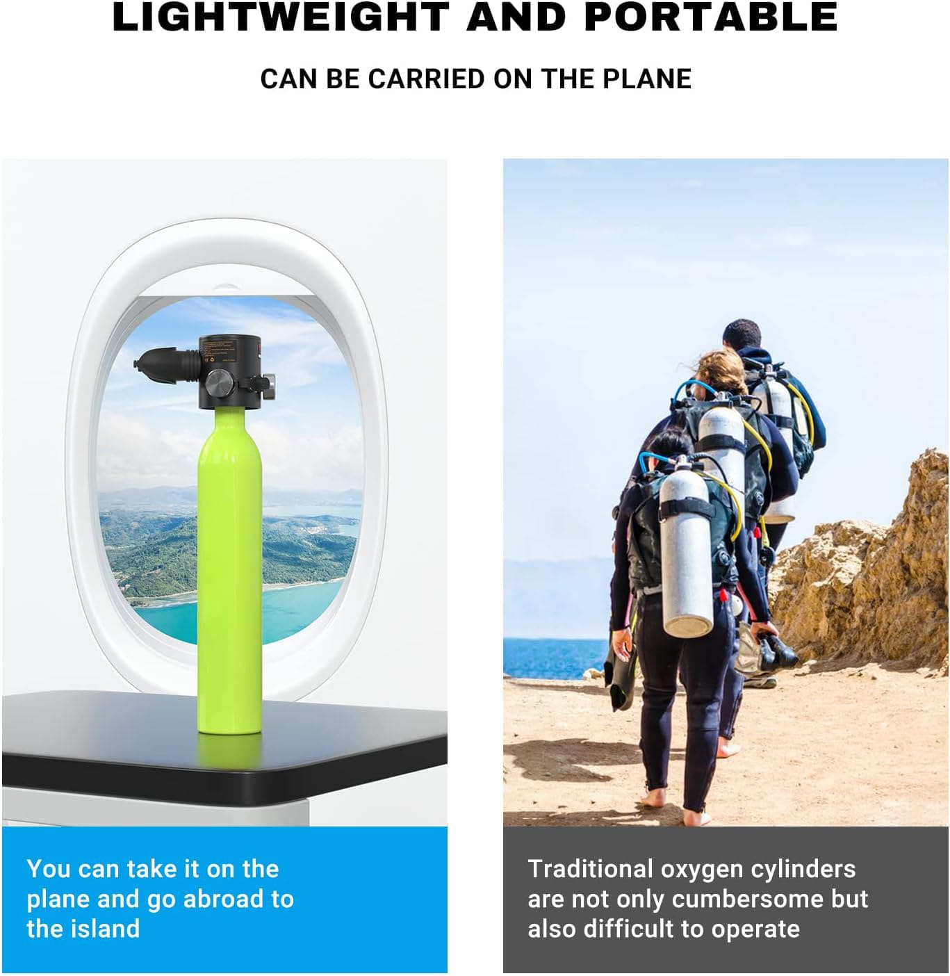 Hyper S300Plus 0.5L Mini Scuba Tank - Hyper living