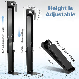 Wall-Mounted Golf Bag Rack | Foldable Adjustable Storage - Hyper living