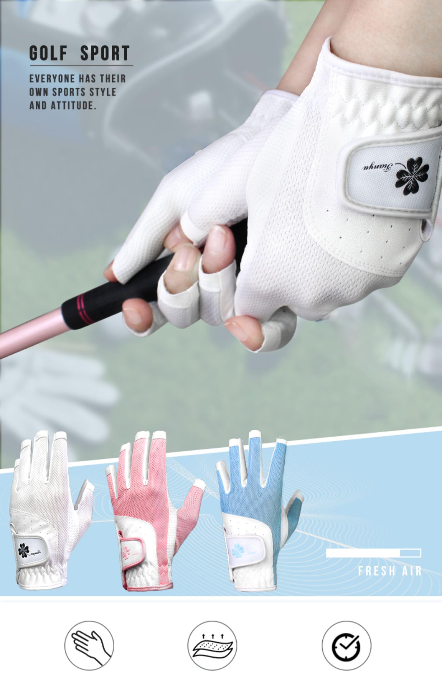 Hyper-Breathable Golf Gloves – Touchscreen & Grip Control - Hyper living