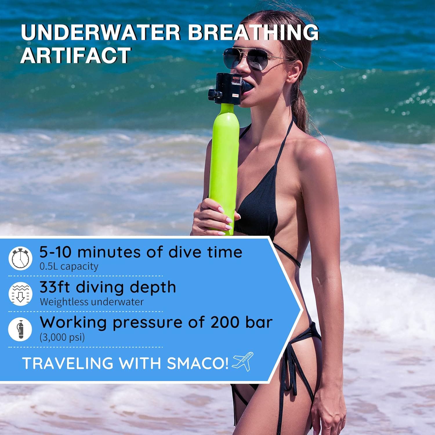 Hyper S300Plus 0.5L Mini Scuba Tank - Hyper living
