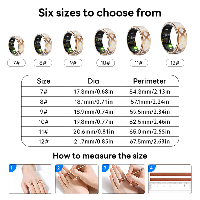 Enchanted Enamel Smart Ring | 24/7 Lifestyle Companion – Where Art Meets Cutting-Edge Tech - Hyper living