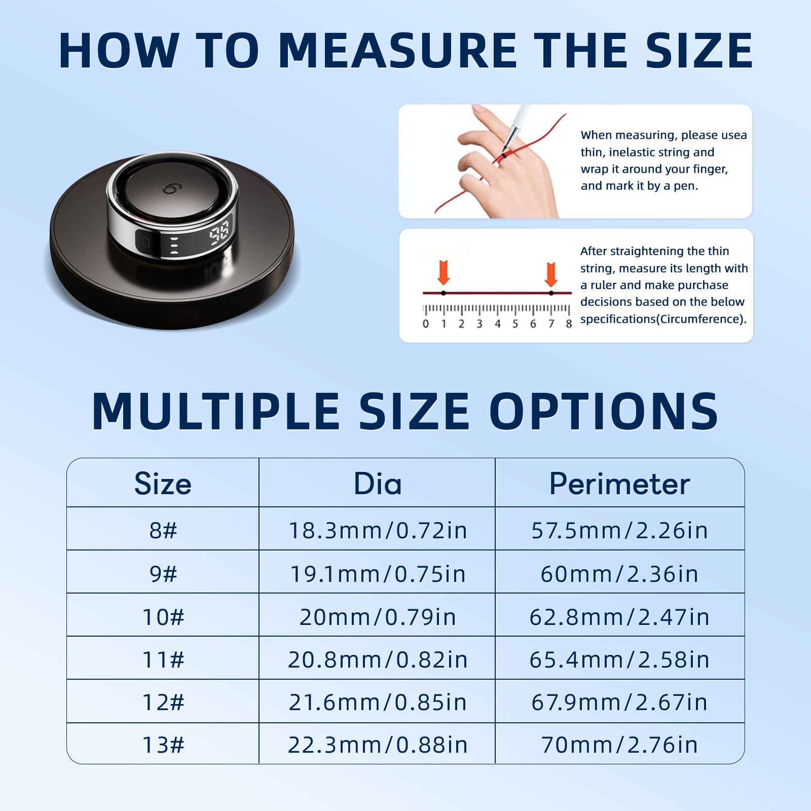 R11 Gen3 SmartRing™– Touchscreen Digital Ring - Hyper living