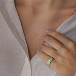 Moissanite Smart Ring – Elegant Wellness & Luxury Design - Hyper living