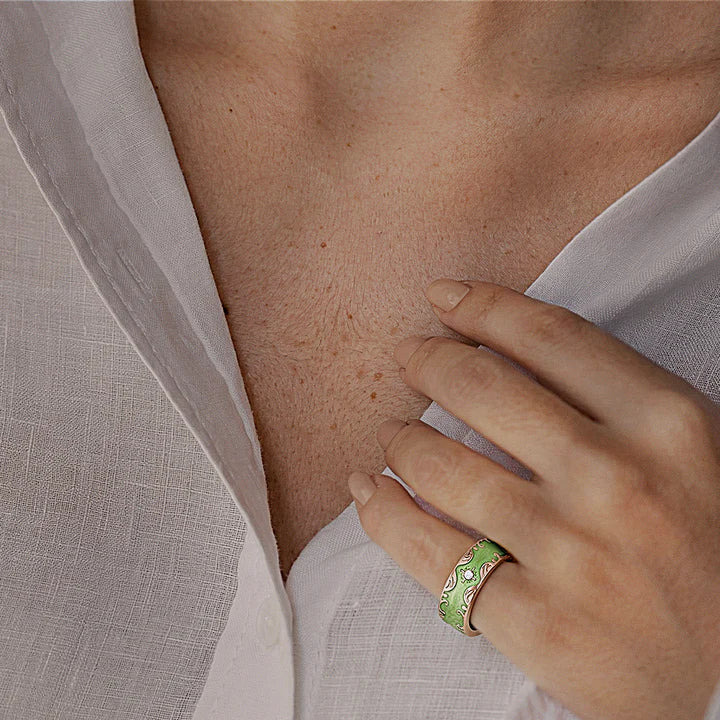 Moissanite Smart Ring – Elegant Wellness & Luxury Design - Hyper living
