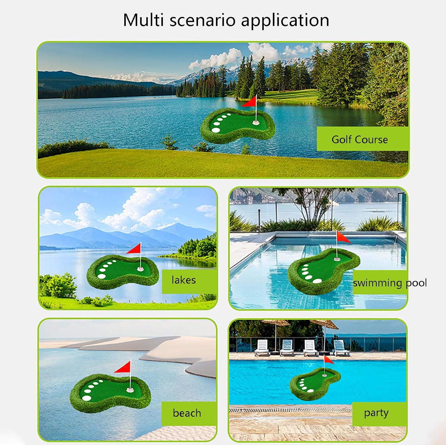 Floating Golf Chipping Green for Pool – Practice Anywhere on Water - Hyper living