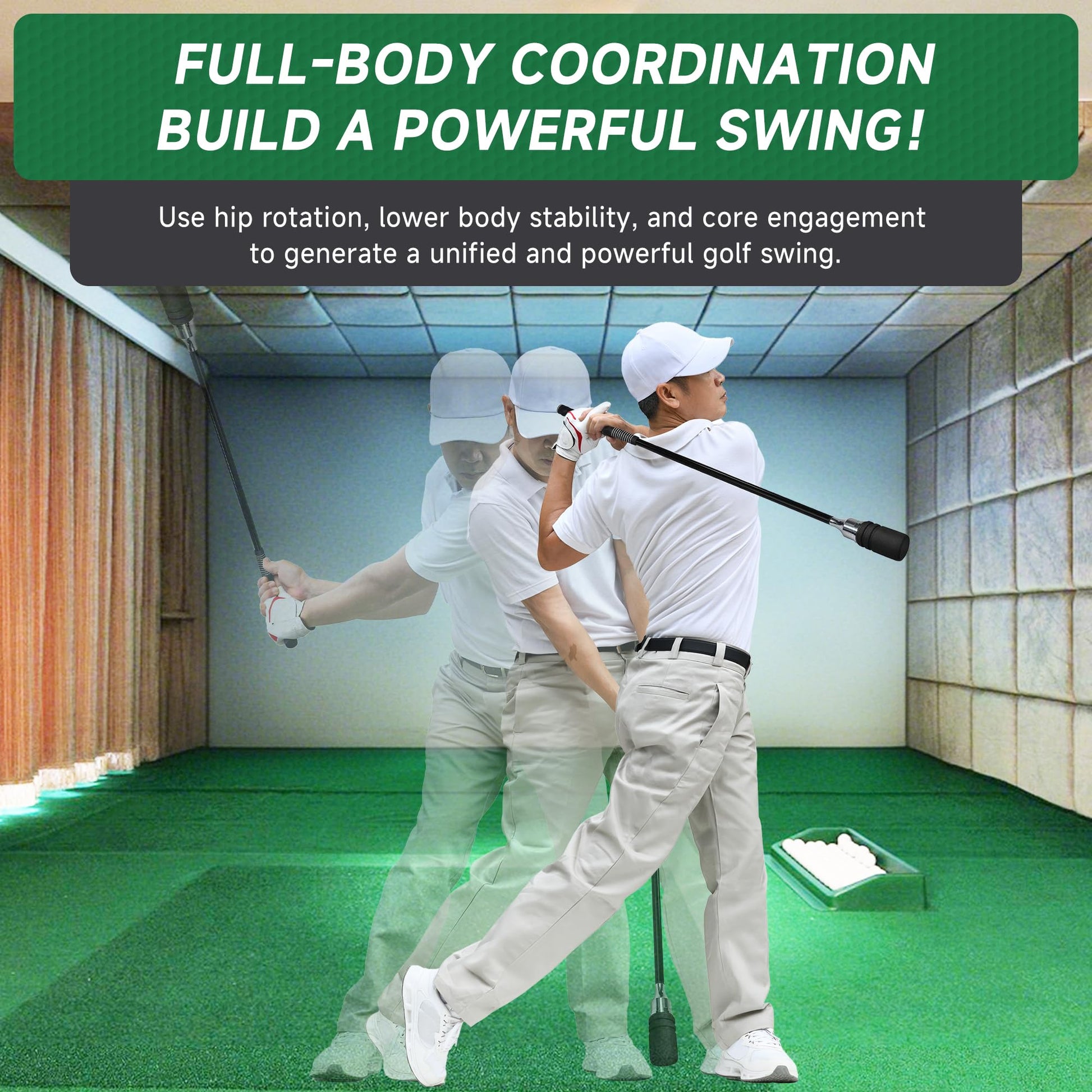 Golf Swing Correction Trainer for Strength, Grip, and Perfect Rhythm - Hyper living