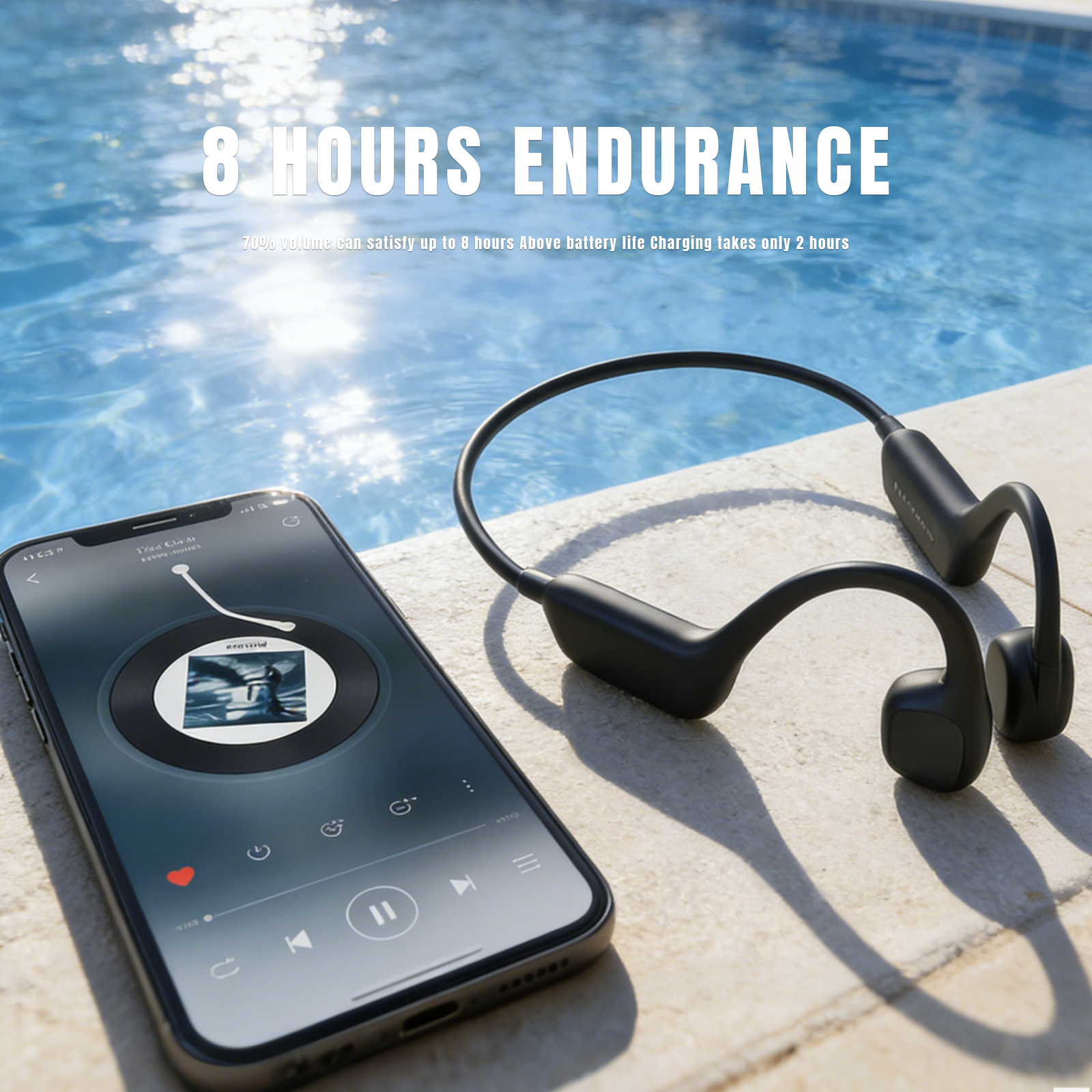 Waterproof Bone Conduction Swimming Headphones – Bluetooth Open-Ear - Hyper living
