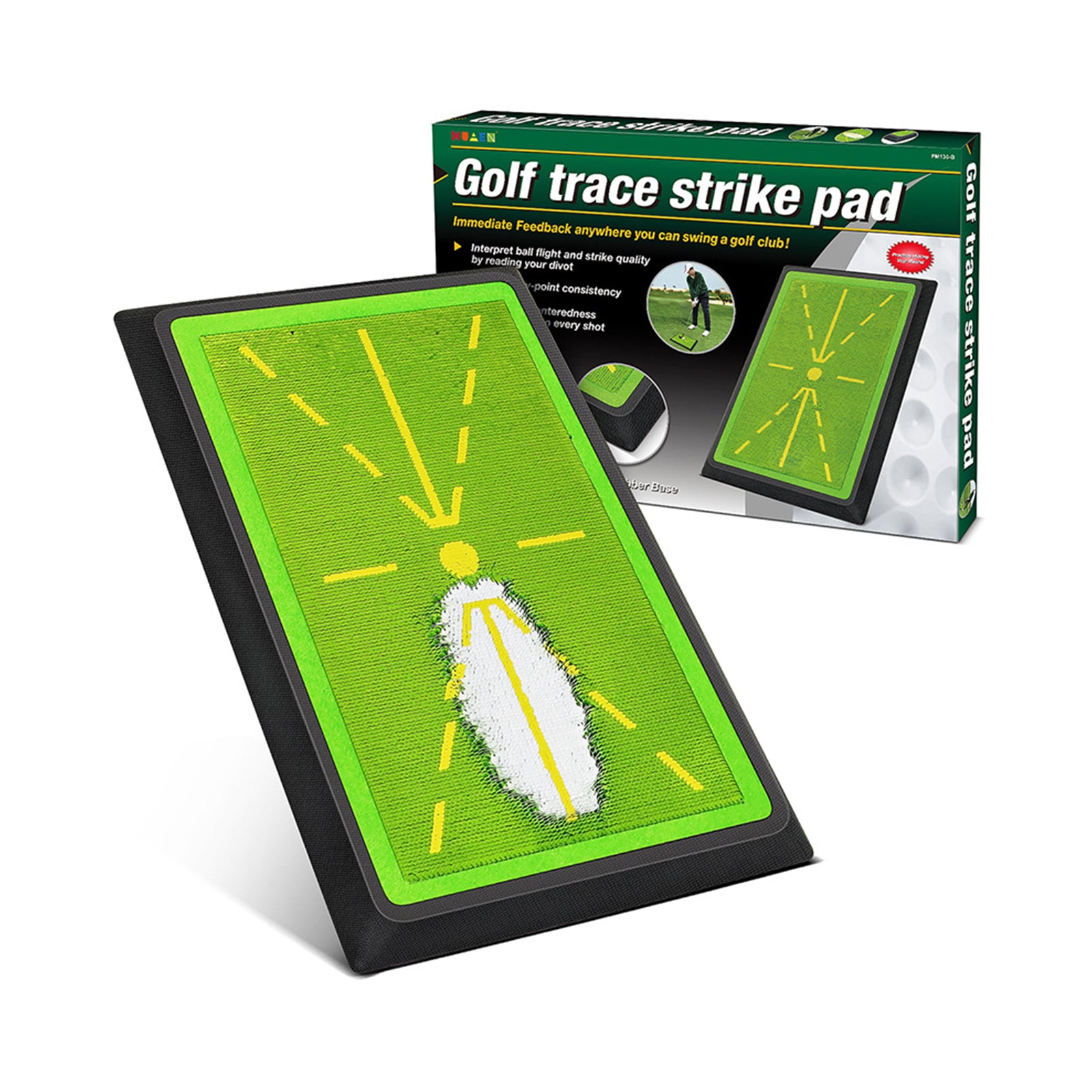 Hyper-Pro Golf Swing Training Mat – Instant Feedback & Durable Rubber Base - Hyper living