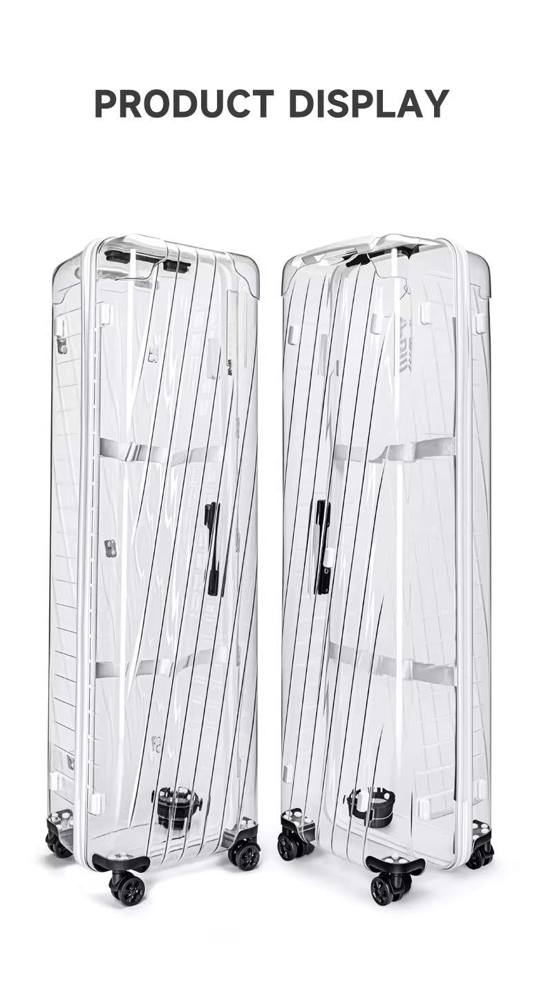 Transparent Hard Shell Golf Travel Case with Wheels – TSA Lock Airline Golf Bag Protector - Hyper living