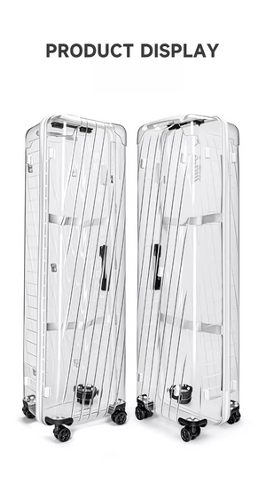 Transparent Hard Shell Golf Travel Case with Wheels – TSA Lock Airline Golf Bag Protector - Hyper living