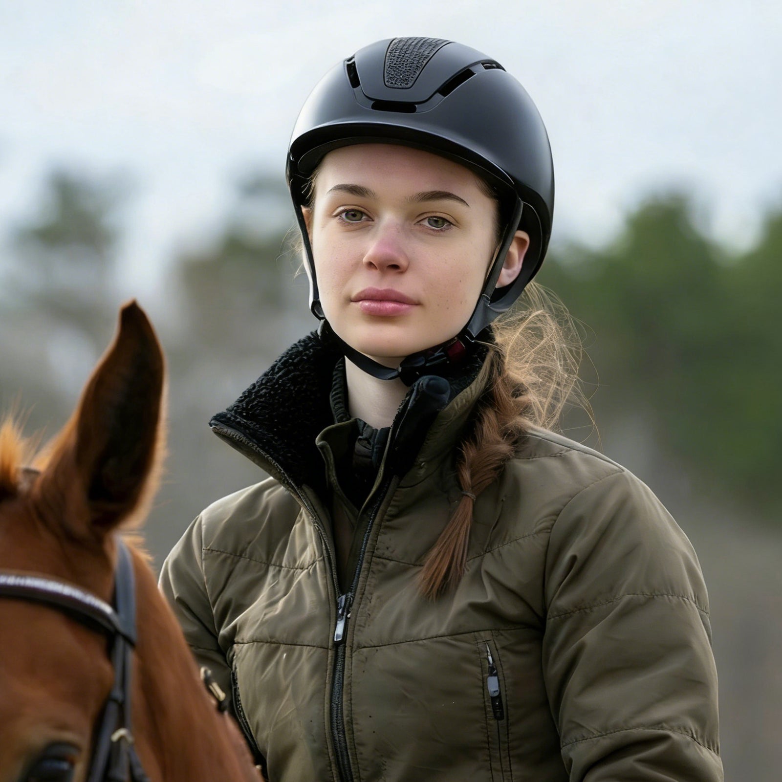 Equestrian Helmet – Lightweight, Ventilated with Adjustable Dial - Hyper living