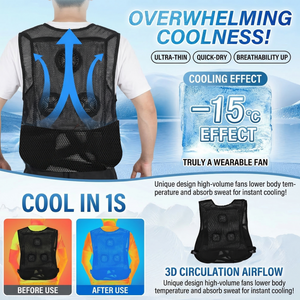Triple-Fan Semiconductor Cooling Vest for Golf & Outdoor Sports - Hyper living