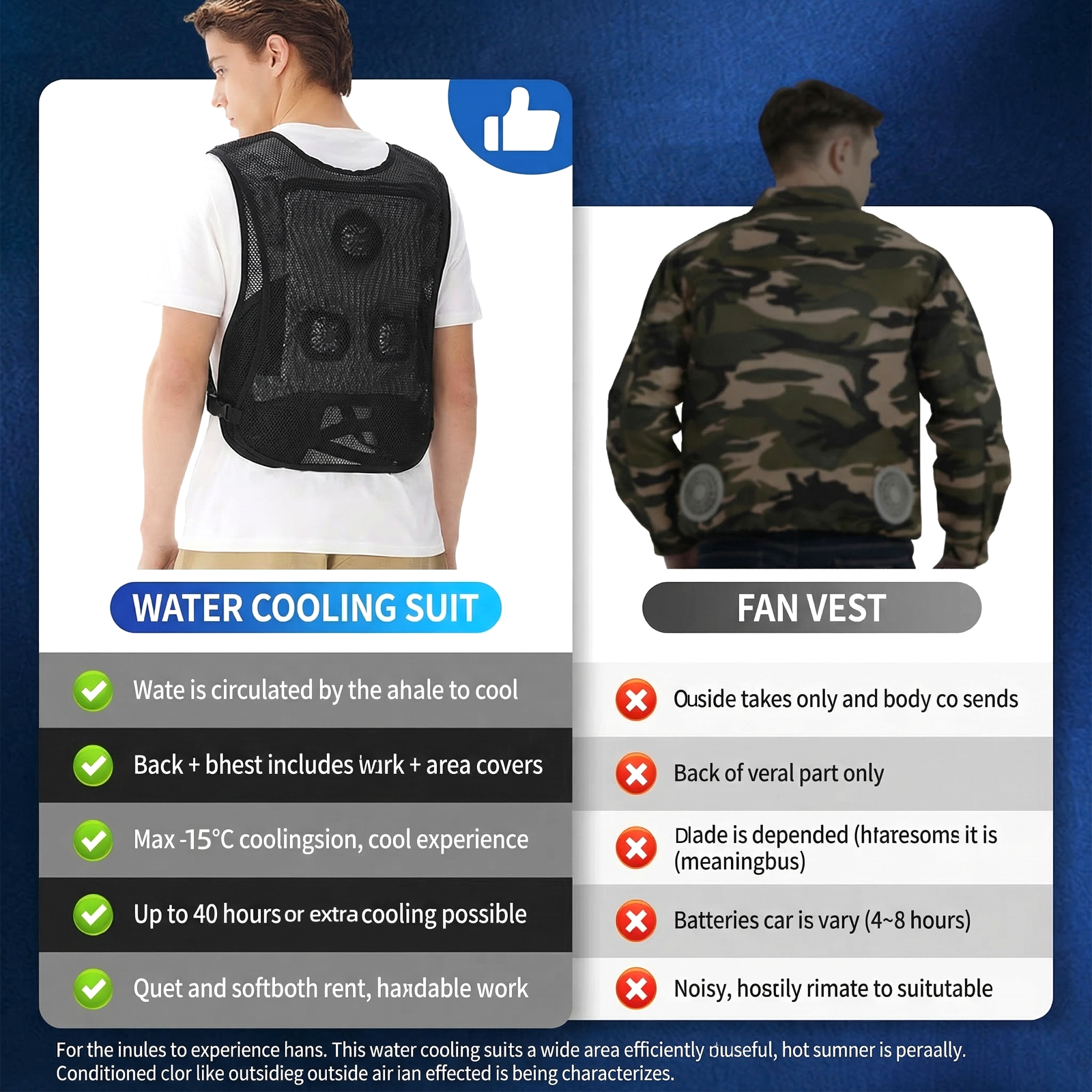 Triple-Fan Semiconductor Cooling Vest for Golf & Outdoor Sports - Hyper living