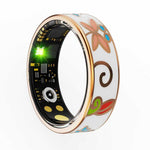 Enchanted Enamel Smart Ring – Titanium, Waterproof, Sleep & Health Tracker - Hyper living