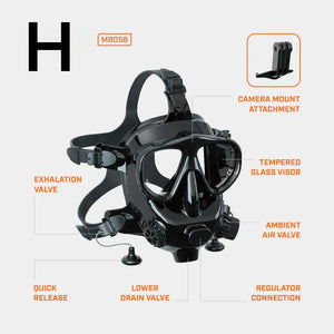 Hyper M8058 Full Face Diving Mask - Hyper living