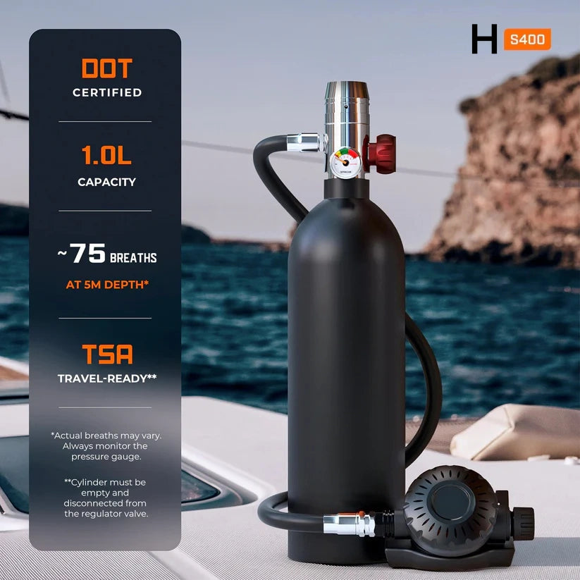 Hyper S400 1L Mini Scuba Tank - Hyper living