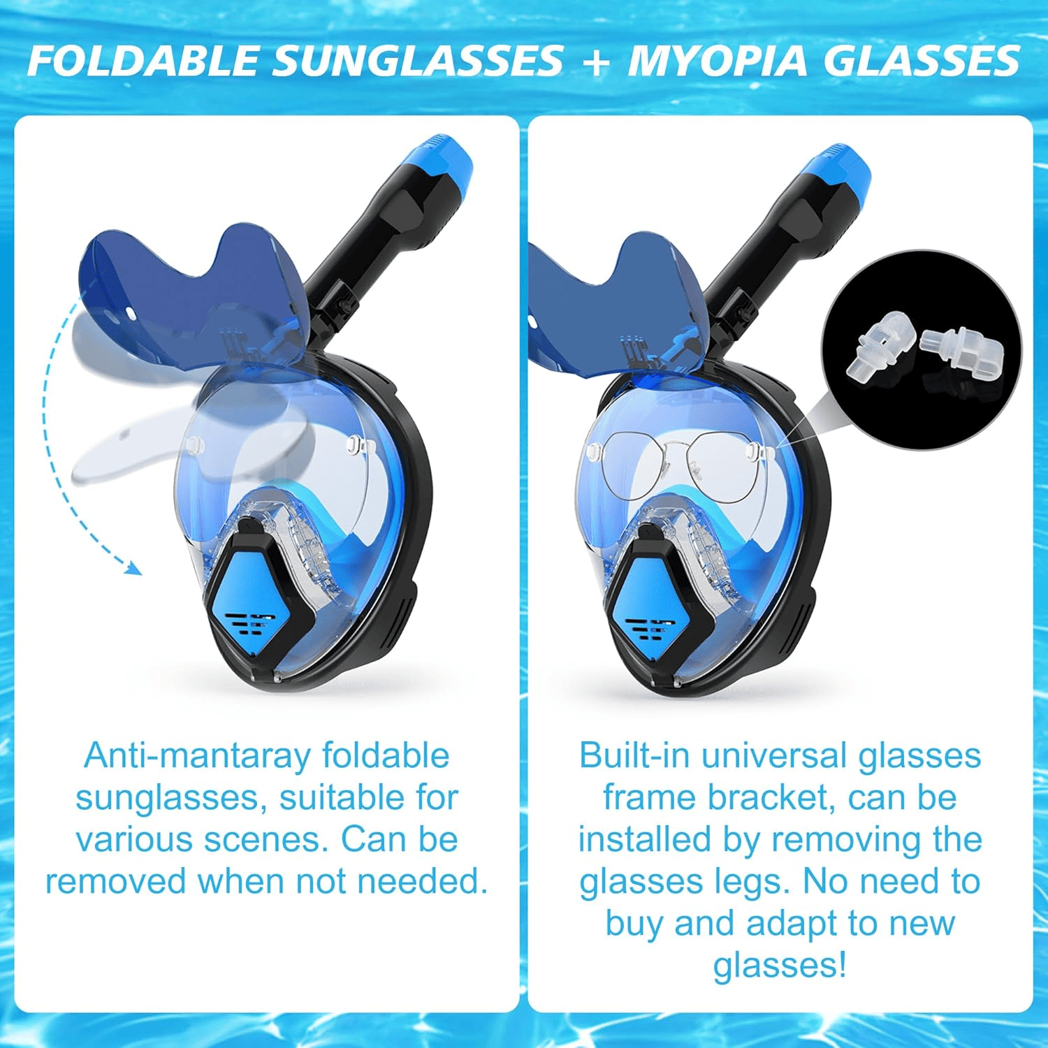 Hyper-M8038 Snorkel Full Face Mask - Hyper living