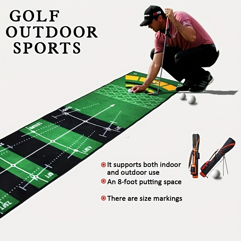 Portable Golf Putting Mat – Indoor & Outdoor Practice - Hyper living