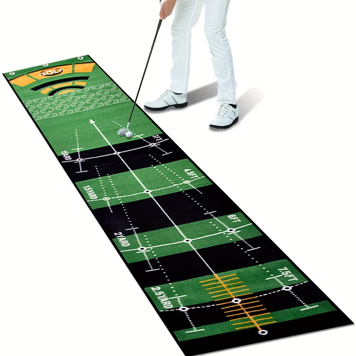 Portable Golf Putting Mat – Indoor & Outdoor Practice - Hyper living