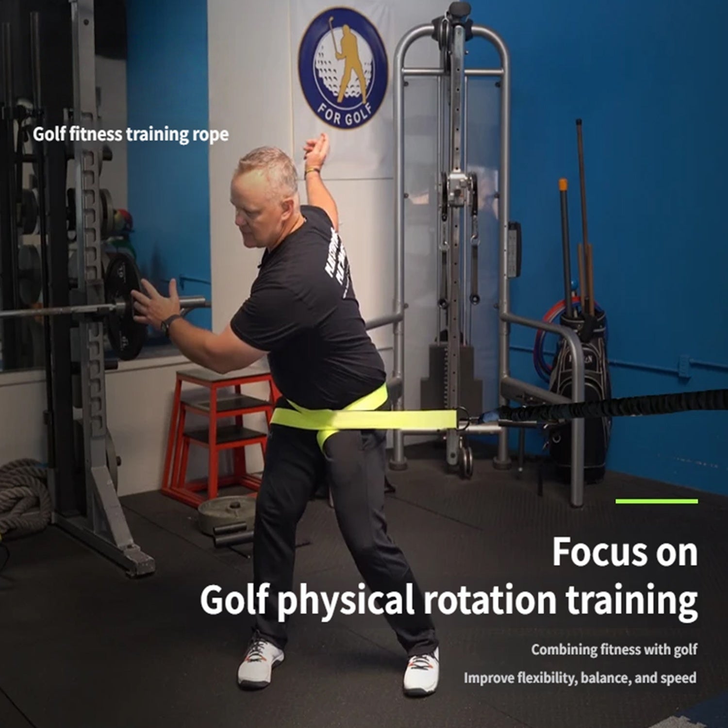 Golf Physical Training Rope – Warm-Up, Mobility & Flexibility Exercise - Hyper living