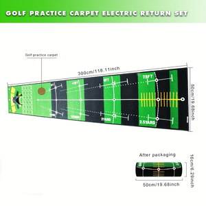 Portable Golf Putting Mat – Indoor & Outdoor Practice - Hyper living